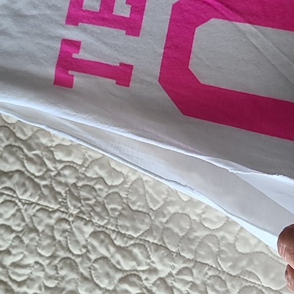 Express muscle tee womens medium white/pink - Picture 4 of 6